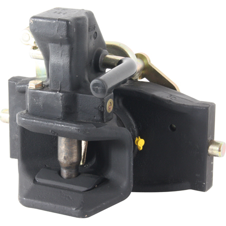 Gancio traino regolabile in altezza automatico 309mm perno 37mm