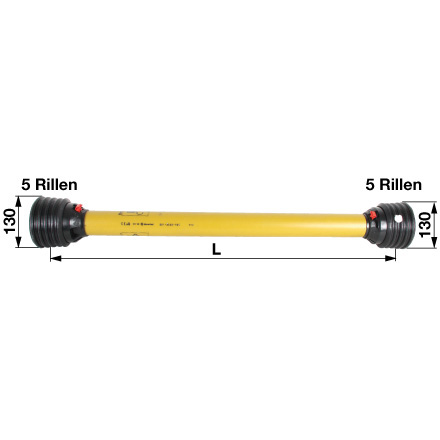 Protezione per cardano Grandezza 2 1010 mm