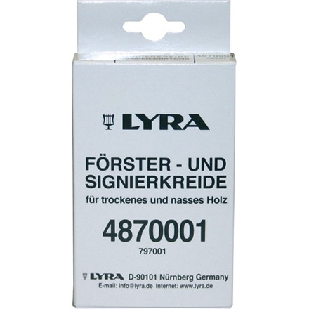 Försterkreide weiß Lyra 12mm