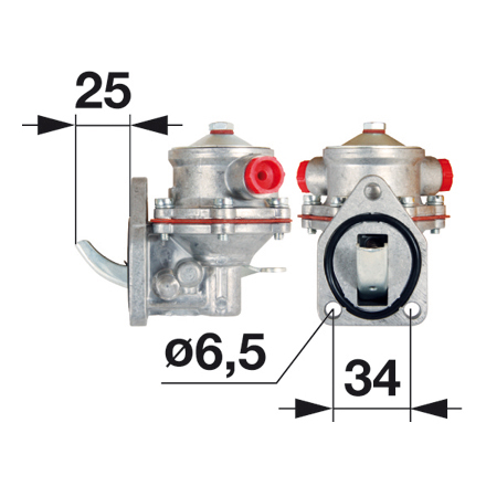 Pompa carburante al posto di Deutz Fahr 2100087